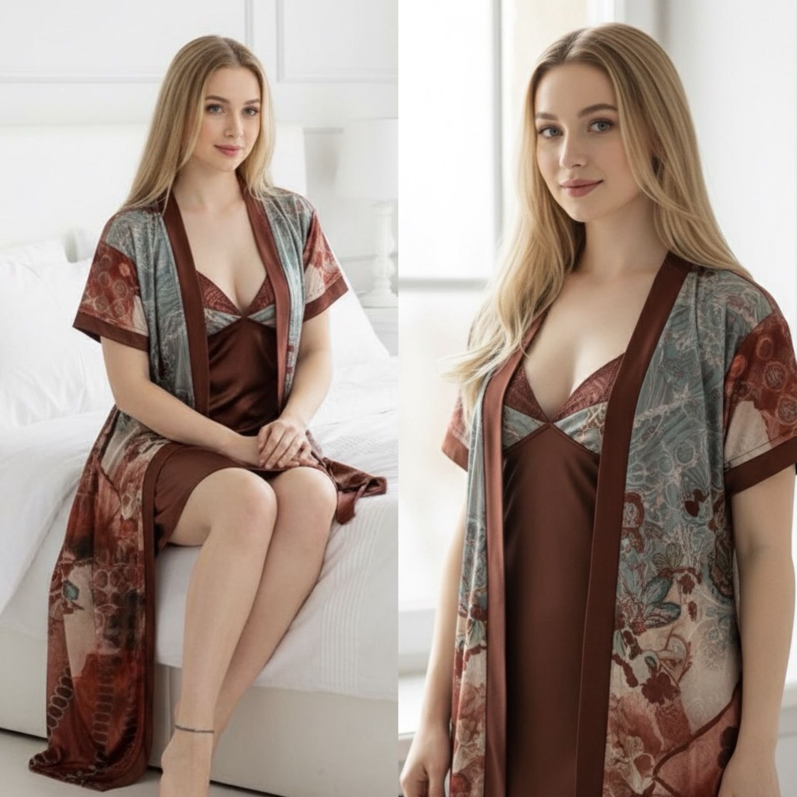 WhatsApp Image 2025-11-09 at 6.47.21 AM (1) 2 Part Print Nightwear - Image 1