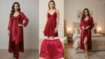 Peacock Luxury 4 Part Nightwear Set - Image 4
