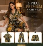Chinese 3 Part Print PJ Set