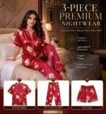 Korean 3 Part Print PJ Set - Image 2